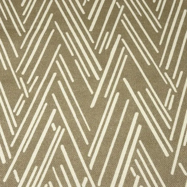 Modern Abstract Linear Chevron Linen Cotton Blend Fabric by the Yard, 54"Width, CL1146