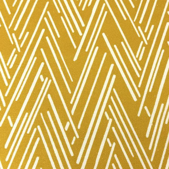 Modern Abstract Linear Chevron Linen Cotton Blend Fabric by the Yard, 54"Width, CL1146