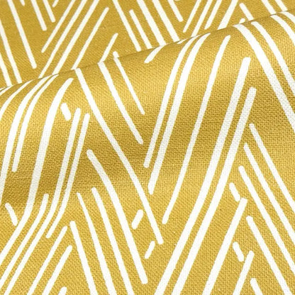 Modern Abstract Linear Chevron Linen Cotton Blend Fabric by the Yard, 54"Width, CL1146