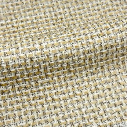 Luminous Metallic Basketweave Rustic Textured Linen Blend Fabric By The Yard, 54"Width, CL1147