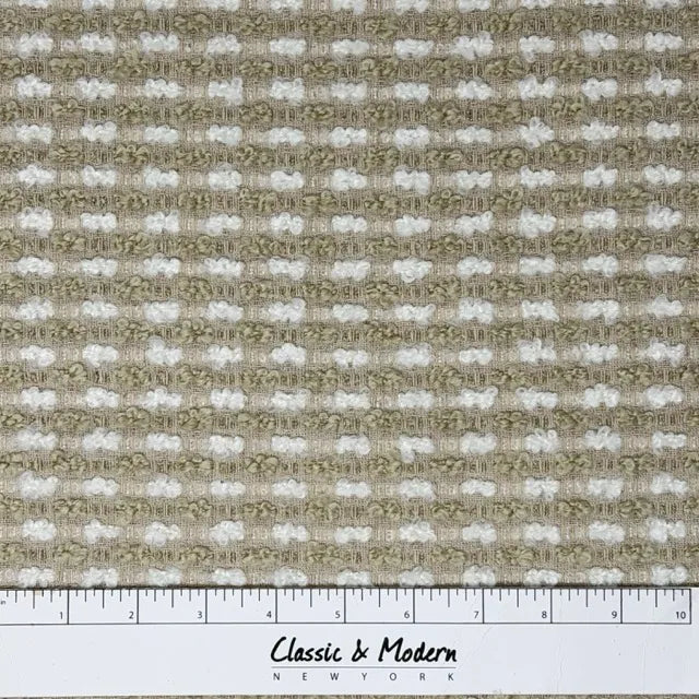 Textured Bouclé Horizontal Stripe Upholstery Fabric By The Yard, 54"Width, CL1151