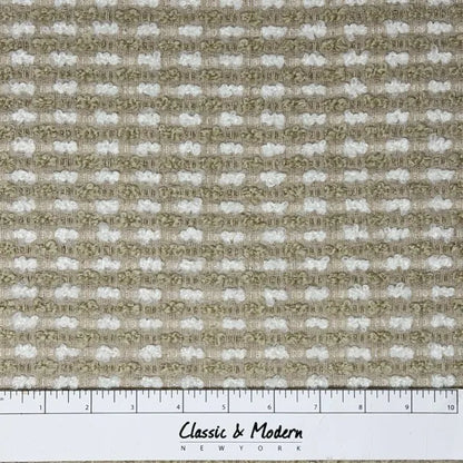 Textured Bouclé Horizontal Stripe Upholstery Fabric By The Yard, 54"Width, CL1151