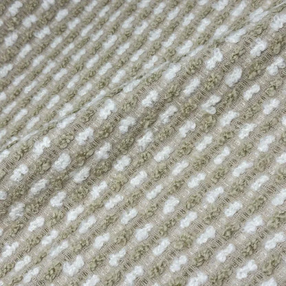 Textured Bouclé Horizontal Stripe Upholstery Fabric By The Yard, 54"Width, CL1151