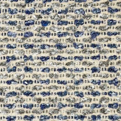Textured Bouclé Horizontal Stripe Upholstery Fabric By The Yard, 54"Width, CL1151