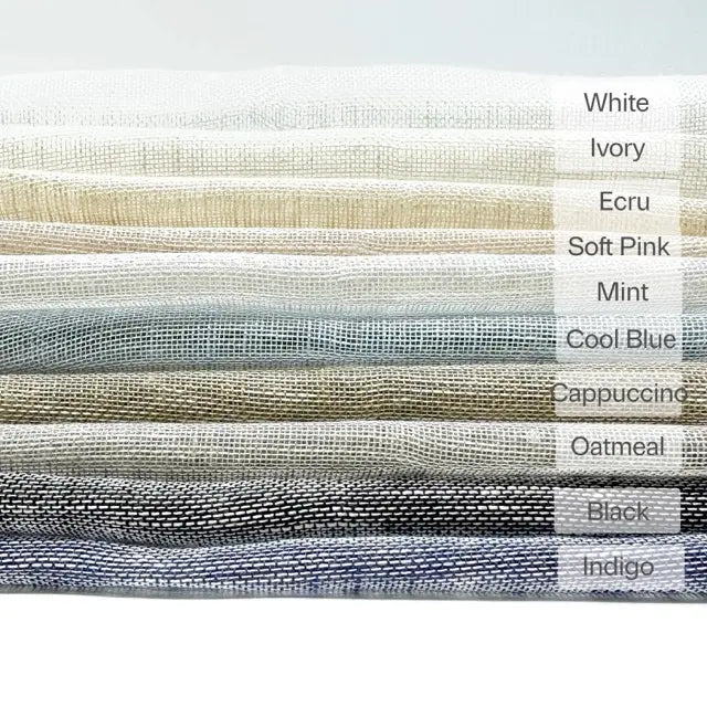 118" Wide Ultra-Lightweight 100% Linen Sheer Fabric By The Yard, 118"Width, CL1154