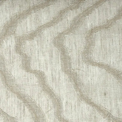 Ruffled Embroidery Blend Linen Fabric, 54"Width, CL1156