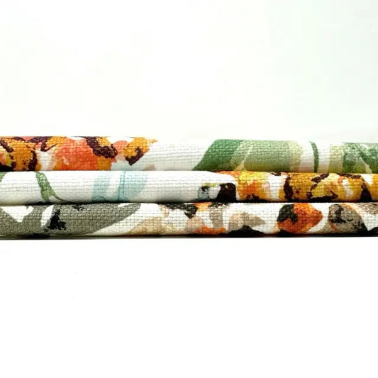 Three camouflage-patterned lanyards stacked on a white background