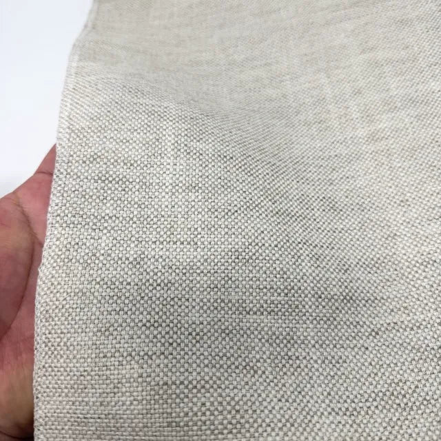 Premium Stain Resistant Medium Heavy Weight 100% Linen Weave Fabric By The Yard, 54"Width, CL1163