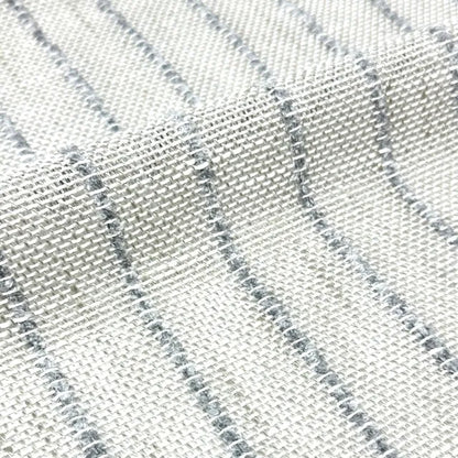 Textured Pinstripe Woven Decorator Blend Linen Fabric, 118"Width, CL1164