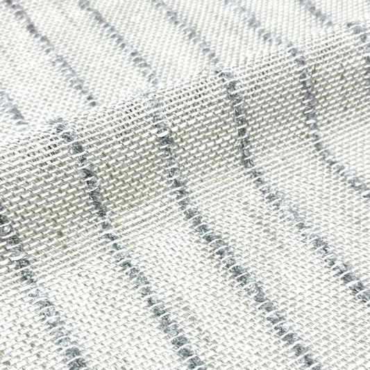 Textured Pinstripe Woven Decorator Blend Linen Fabric, 118"Width, CL1164