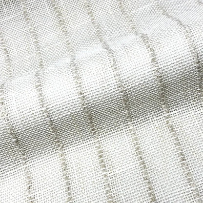 Textured Pinstripe Woven Decorator Blend Linen Fabric, 118"Width, CL1164