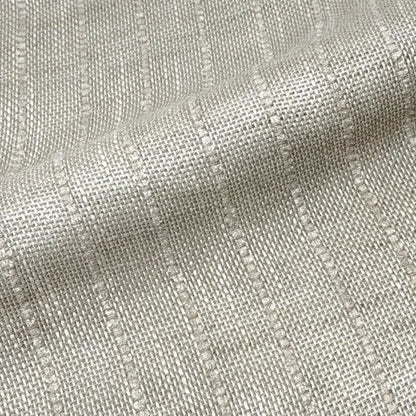 Textured Pinstripe Woven Decorator Blend Linen Fabric, 118"Width, CL1164