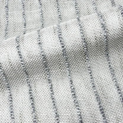 Textured Pinstripe Woven Decorator Blend Linen Fabric, 118"Width, CL1164