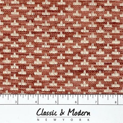 Textured Geometric Woven Upholstery Fabric By The Yard | 54"Width | CL1166