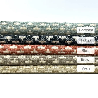 Textured Geometric Woven Upholstery Fabric By The Yard | 54"Width | CL1166