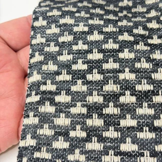 Textured Geometric Woven Upholstery Fabric By The Yard | 54"Width | CL1166