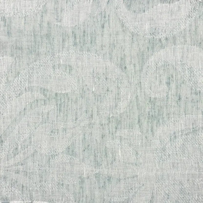 Elegant Botanical Scroll Sheer Blend Linen Fabric By The Yard, 60"Width, CL1168
