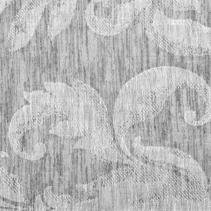 Elegant Botanical Scroll Sheer Blend Linen Fabric By The Yard, 60"Width, CL1168
