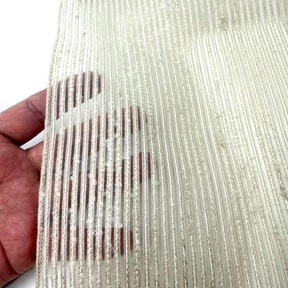 Rustic Striped Textured Semi-Sheer Fabric By The Yard, 118"Width, CL1169