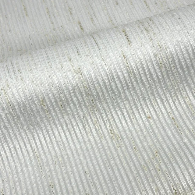 Rustic Striped Textured Semi-Sheer Fabric By The Yard, 118"Width, CL1169