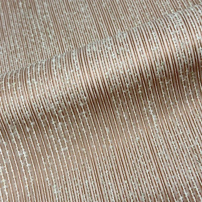 Rustic Striped Textured Semi-Sheer Fabric By The Yard, 118"Width, CL1169