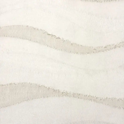 Tassel Waved Sheer Blend Linen Fabric by the Yard, 110"Width, CL1171