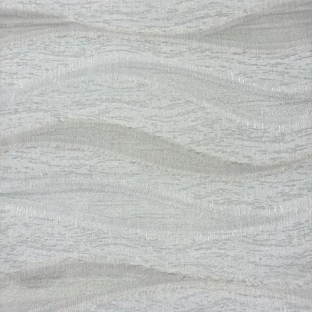 Tassel Waved Sheer Blend Linen Fabric by the Yard, 110"Width, CL1171