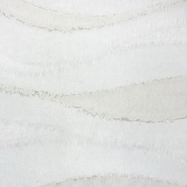 Tassel Waved Sheer Blend Linen Fabric by the Yard, 110"Width, CL1171