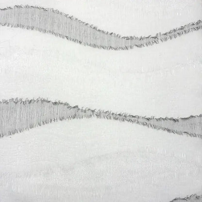 Tassel Waved Sheer Blend Linen Fabric by the Yard, 110"Width, CL1171