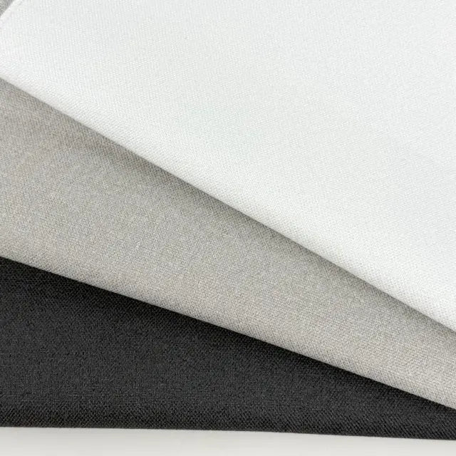3 Pass Blackout Faux Linen Fabric By The Yard, 54"Width, CL1178