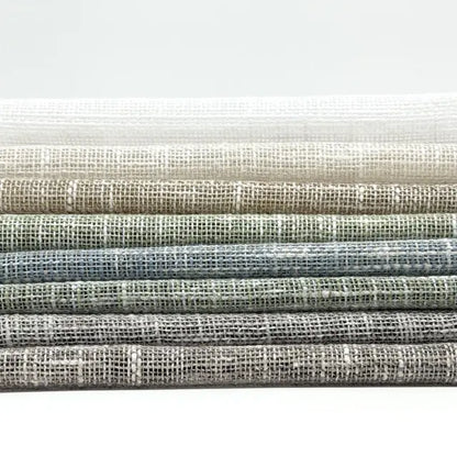 Extra-Wide Textured Cotton-Blend Sheer Drapery Fabric by the Yard, 118"Width, CL1180