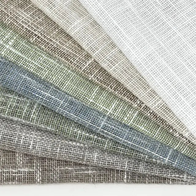 Extra-Wide Textured Cotton-Blend Sheer Drapery Fabric by the Yard, 118"Width, CL1180