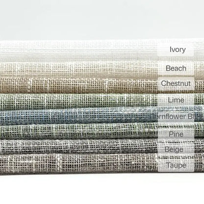 Extra-Wide Textured Cotton-Blend Sheer Drapery Fabric by the Yard, 118"Width, CL1180