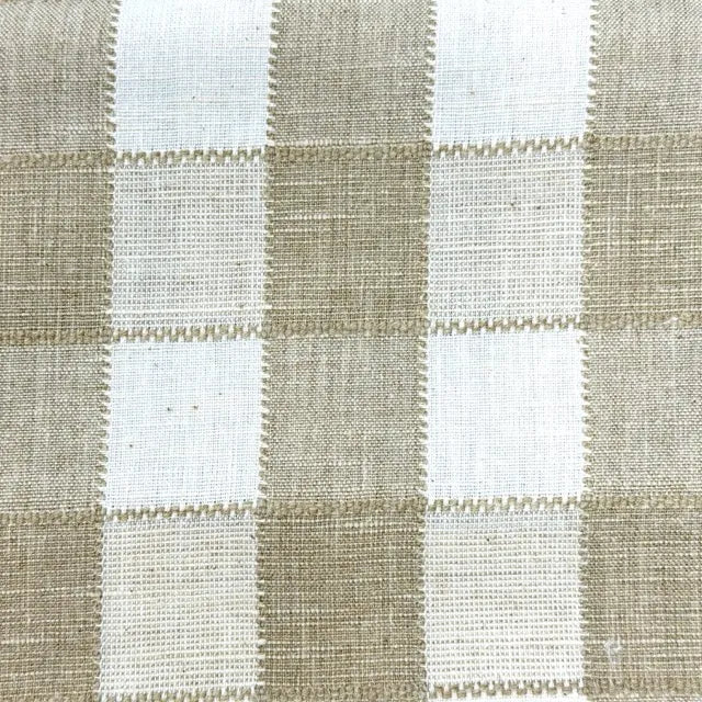 Rustic Farmhouse Woven Check Gingham Fabric By The Yard, 54"Width, CL1181