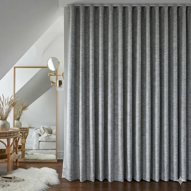3 Pass Blackout Faux Linen Fabric By The Yard, 54"Width, CL1185