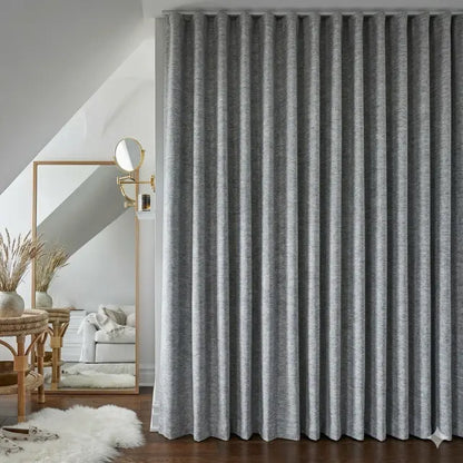 3 Pass Blackout Faux Linen Fabric By The Yard, 54"Width, CL1185