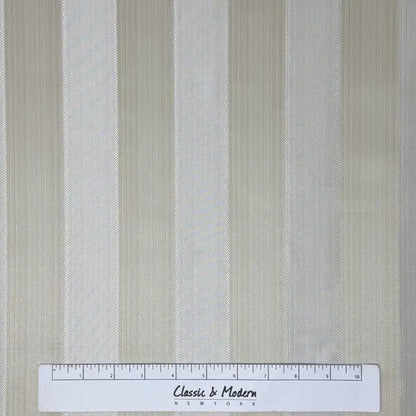 Elegant Wide Stripe Jacquard Fabric Flat Roman Shades, CL1190