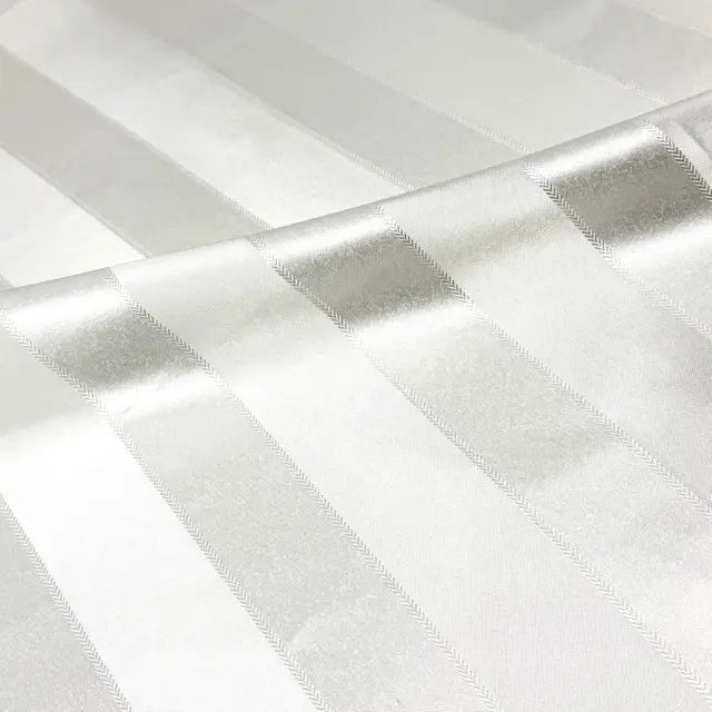 Elegant Wide Stripe Jacquard Fabric Flat Roman Shades, CL1190