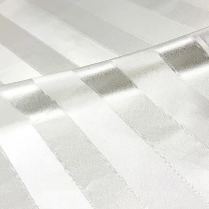Elegant Wide Stripe Jacquard Fabric Flat Roman Shades, CL1190