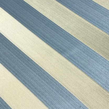 Elegant Wide Stripe Jacquard Fabric Flat Roman Shades, CL1190