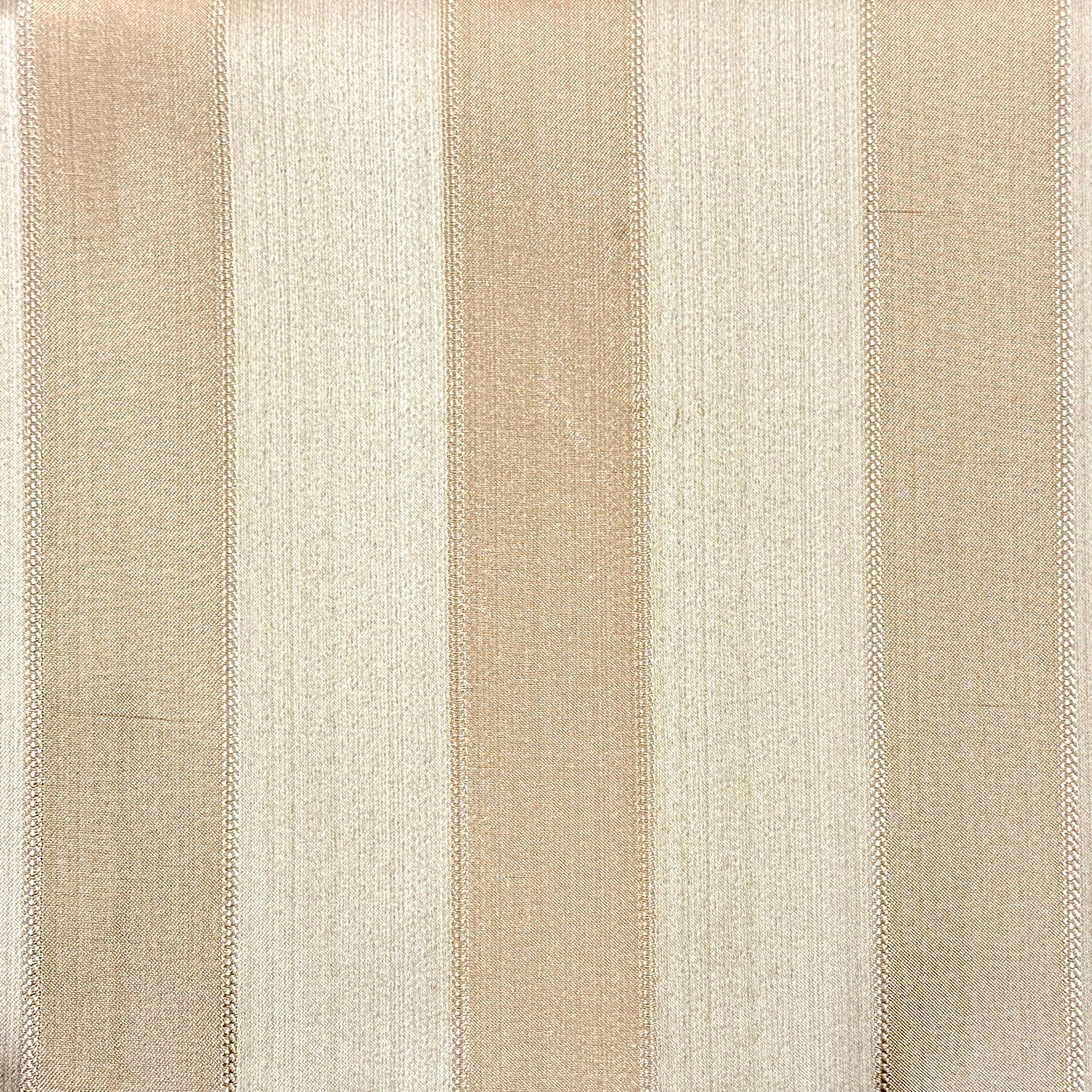 Two ToneGold Stripe Jacquard Flat Roman Shades, CL1190