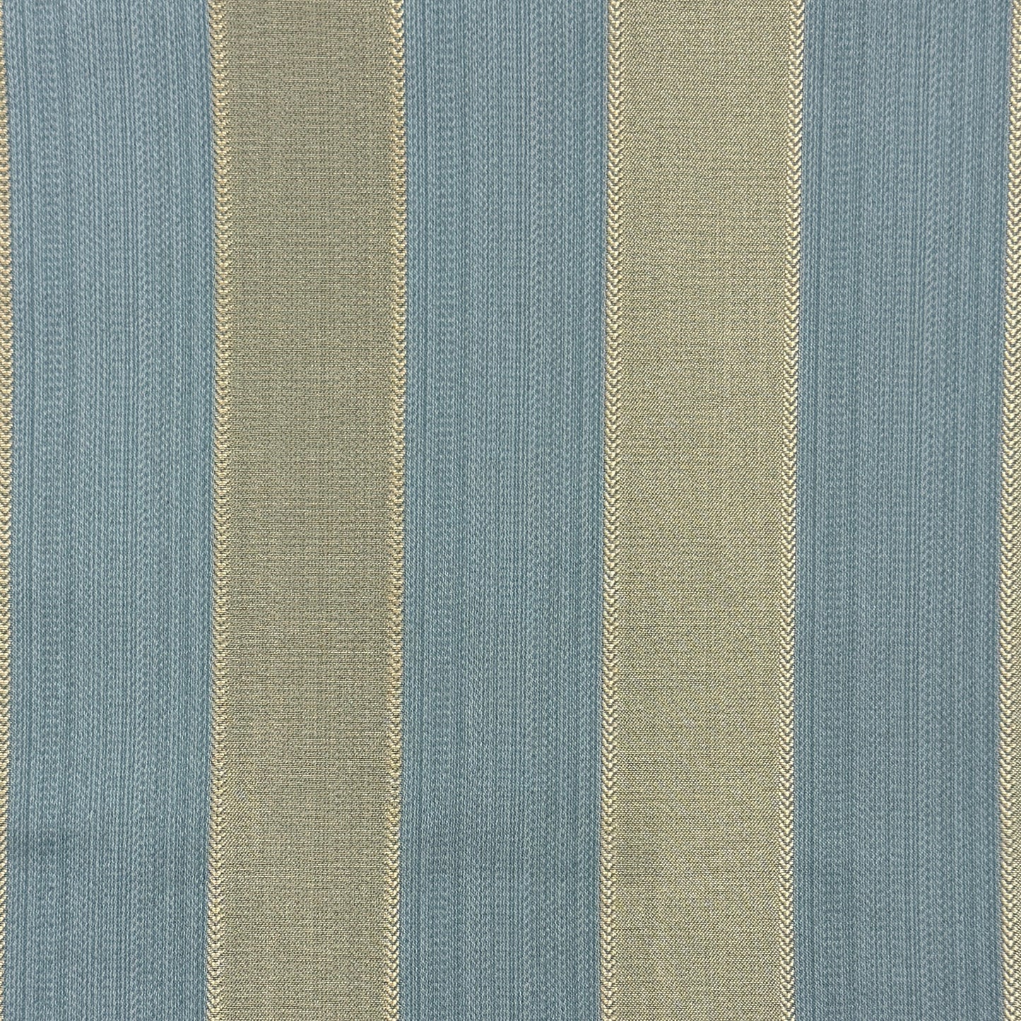Two ToneGold Stripe Jacquard Flat Roman Shades, CL1190