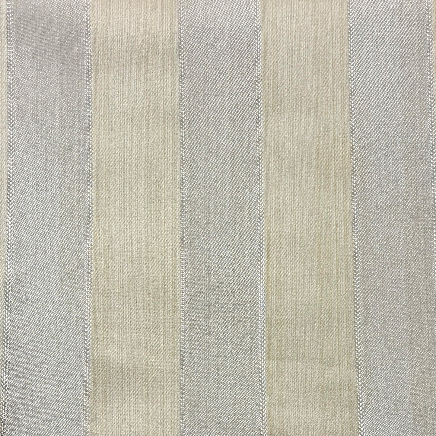 Two ToneGold Stripe Jacquard Flat Roman Shades, CL1190