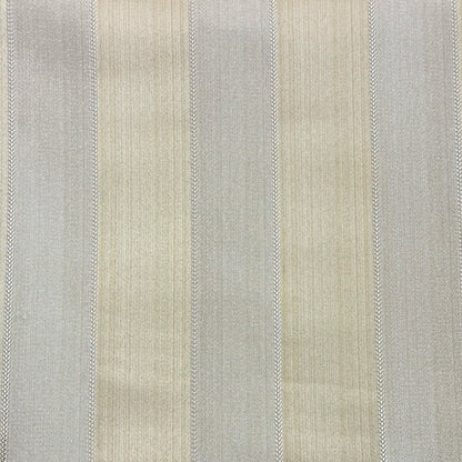 Two ToneGold Stripe Jacquard Flat Roman Shades, CL1190