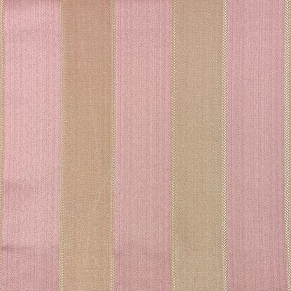 Two ToneGold Stripe Jacquard Flat Roman Shades, CL1190