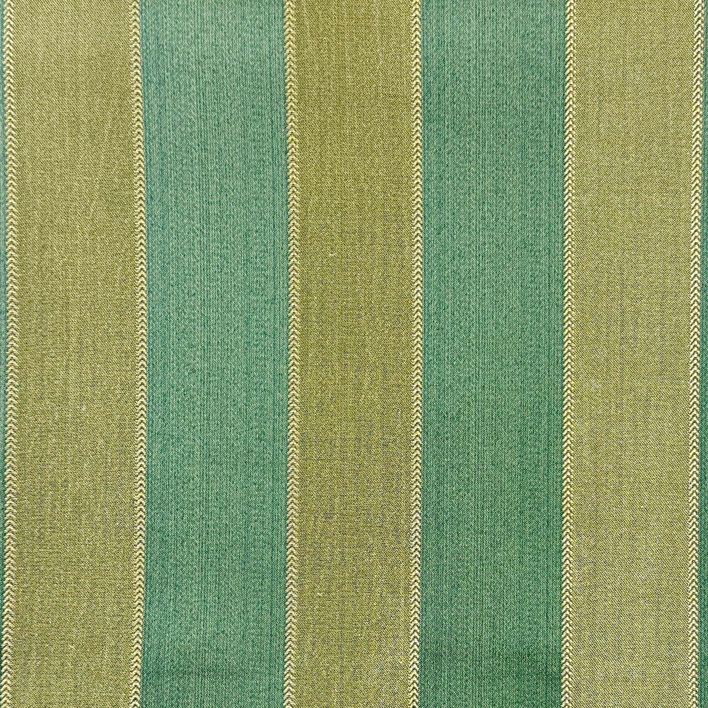 Two ToneGold Stripe Jacquard Flat Roman Shades, CL1190