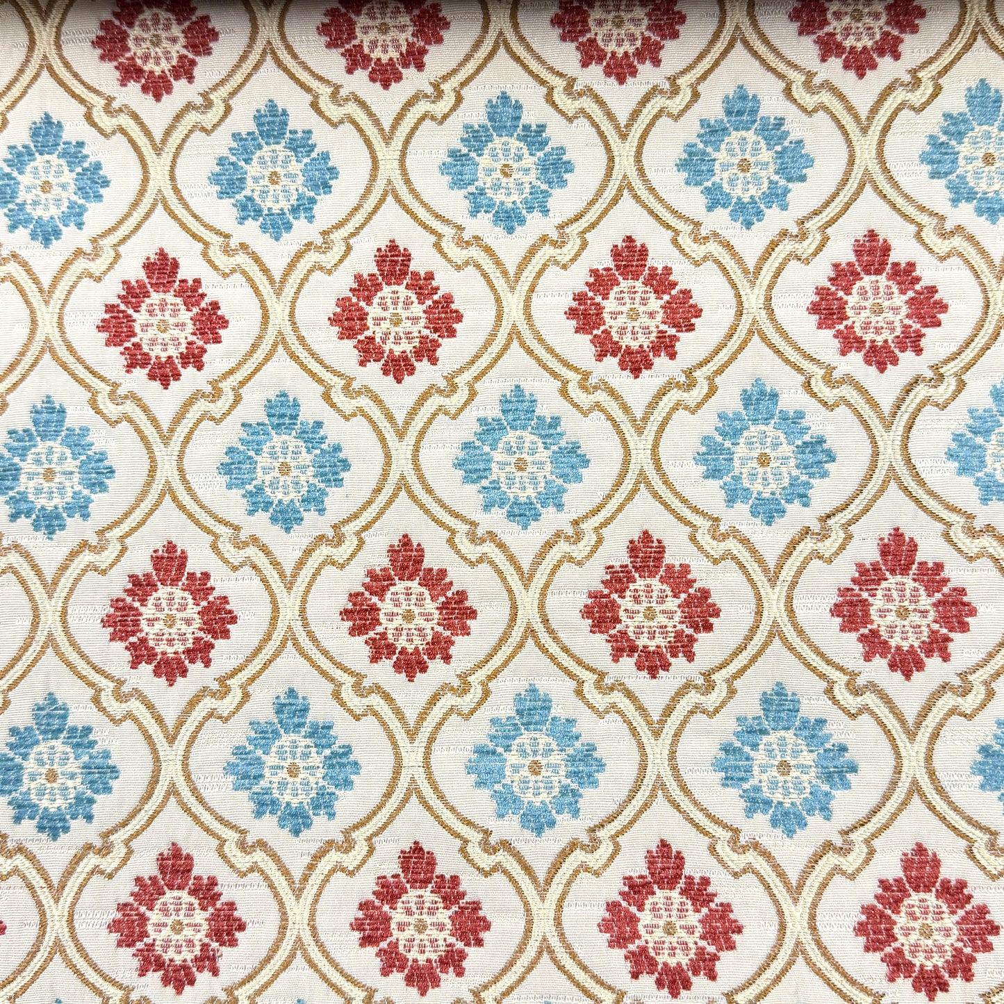 Khaki Sage Green Damask Jacquard Flat Roman Shade, CL1191