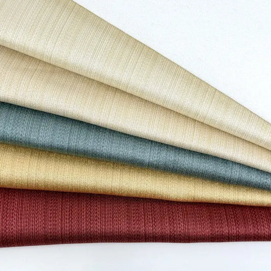 Beige Plain Jacquard Flat Roman Shade | CL1192