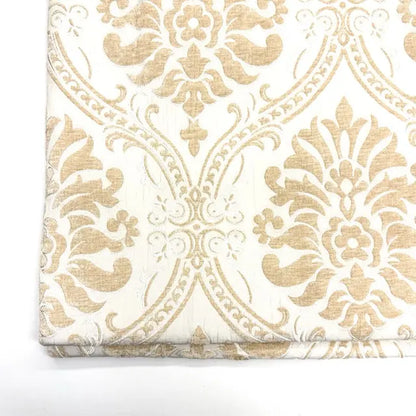 Luxury Textured Velvet Damask Fabric Flat Roman Shade, CL1194
