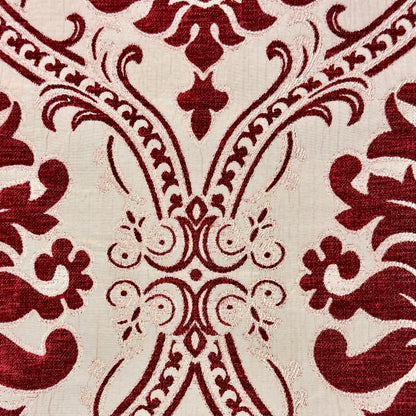 Gold Brown Velvet Jacquard Flat Roman Shade, CL1194